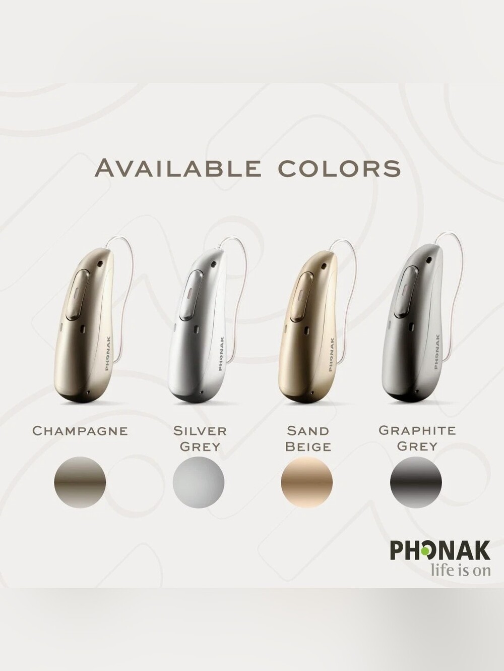Phonak/Sonova Audéo Lumity L90-R Rechargeable Hearing Aids Bundle In Champagne